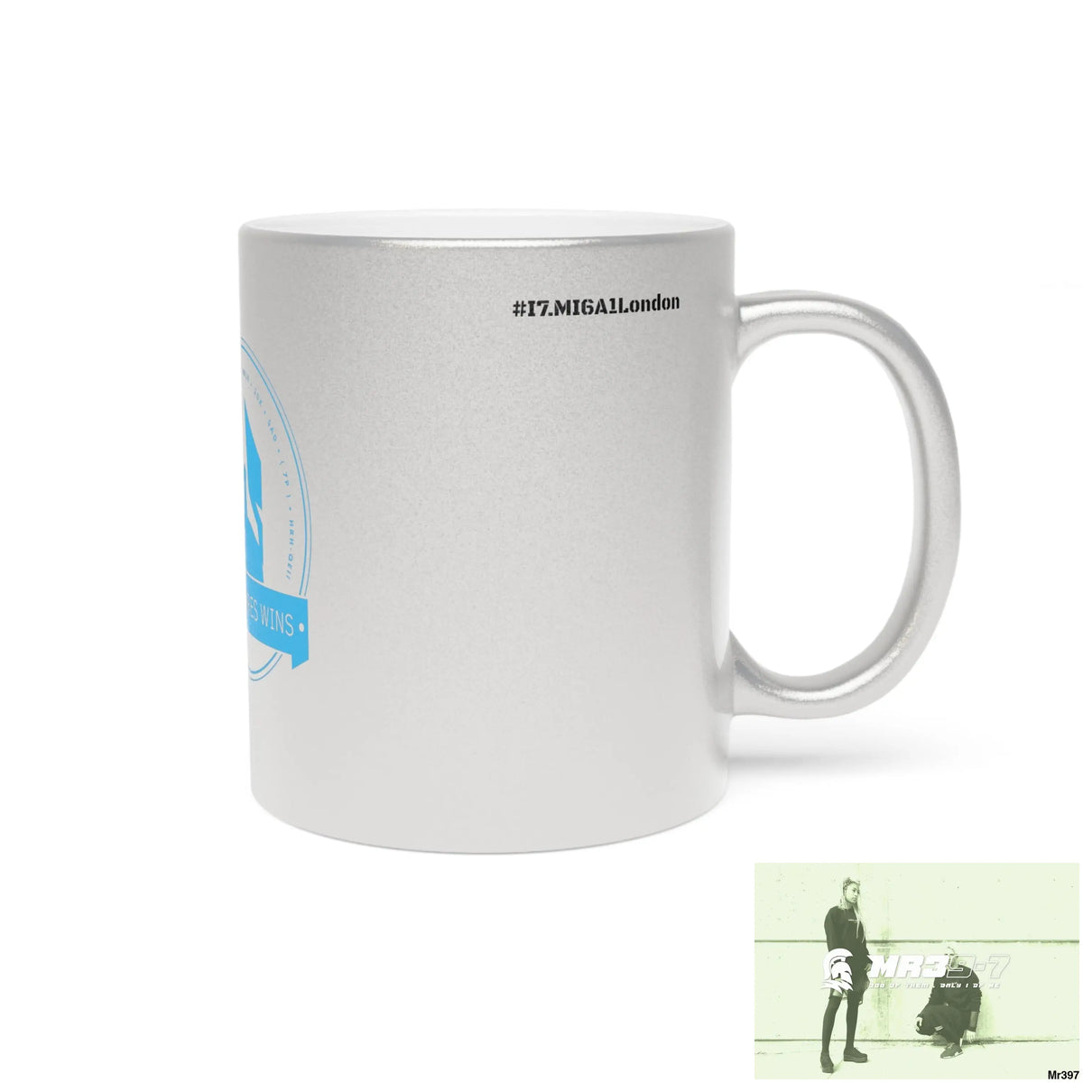 Who Dares Wins #I7MI6A1London Metallic Mug (Silver\Gold) Mug