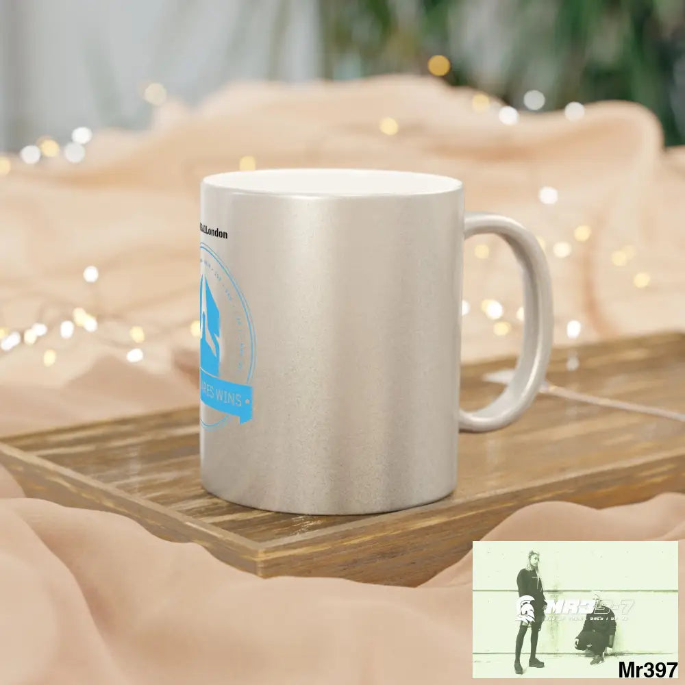 Who Dares Wins #I7MI6A1London Metallic Mug (Silver\Gold) Mug