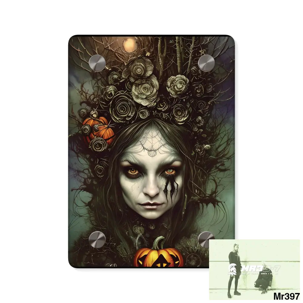 Witch Halloween Wall Art Panels 5’’ x 7’’ (Vertical) / 0.25’’ Home Decor