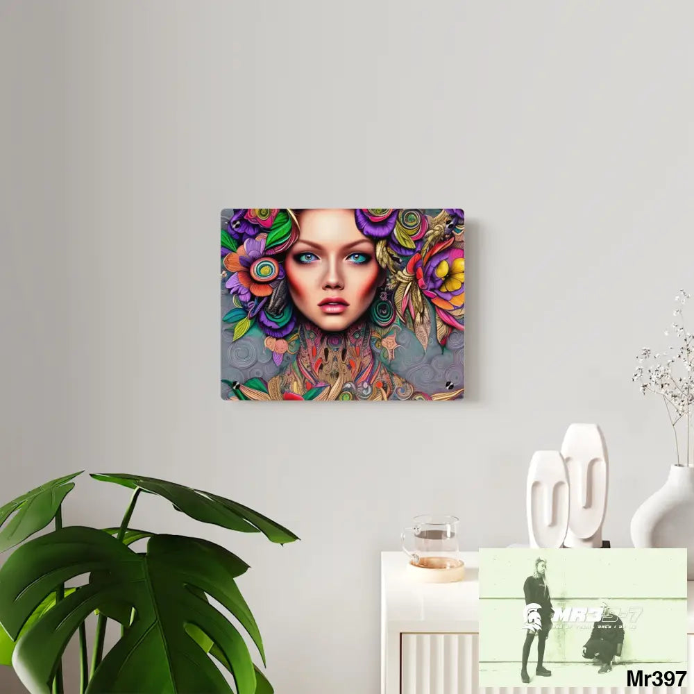 Woman in Color Acrylic Wall Art Panels Home Decor