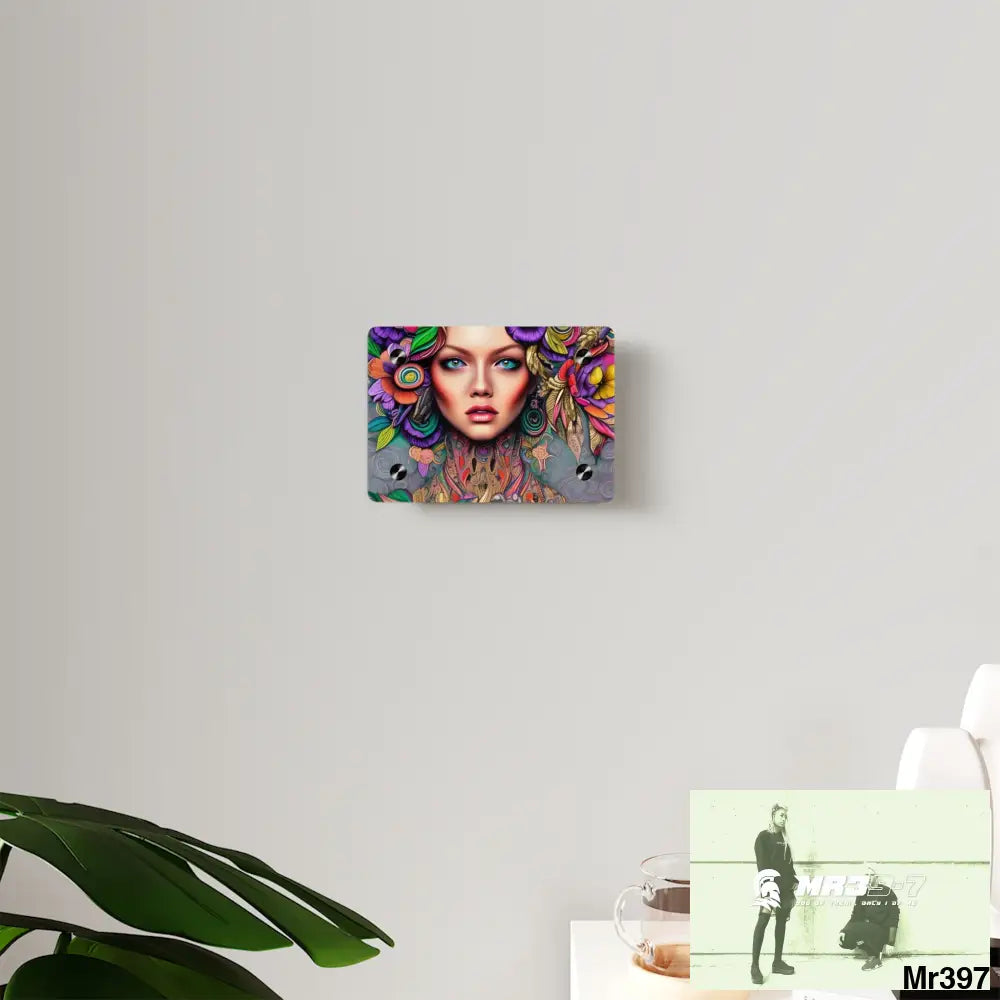 Woman in Color Acrylic Wall Art Panels Home Decor