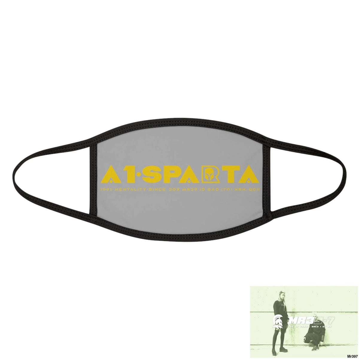Yellow A1.SPARTA Mixed-Fabric Face Mask One size Accessories