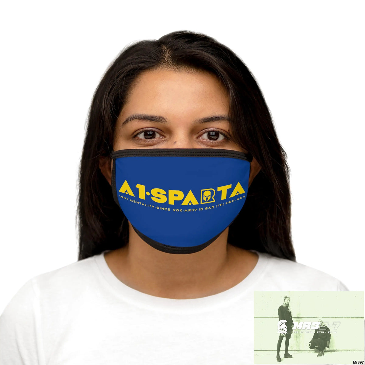 Yellow A1.SPARTA Mixed-Fabric Face Mask One size Accessories
