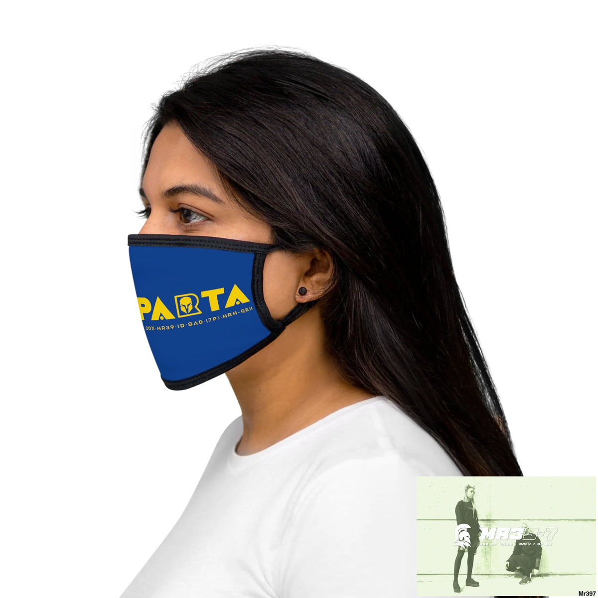 Yellow A1.SPARTA Mixed-Fabric Face Mask One size Accessories