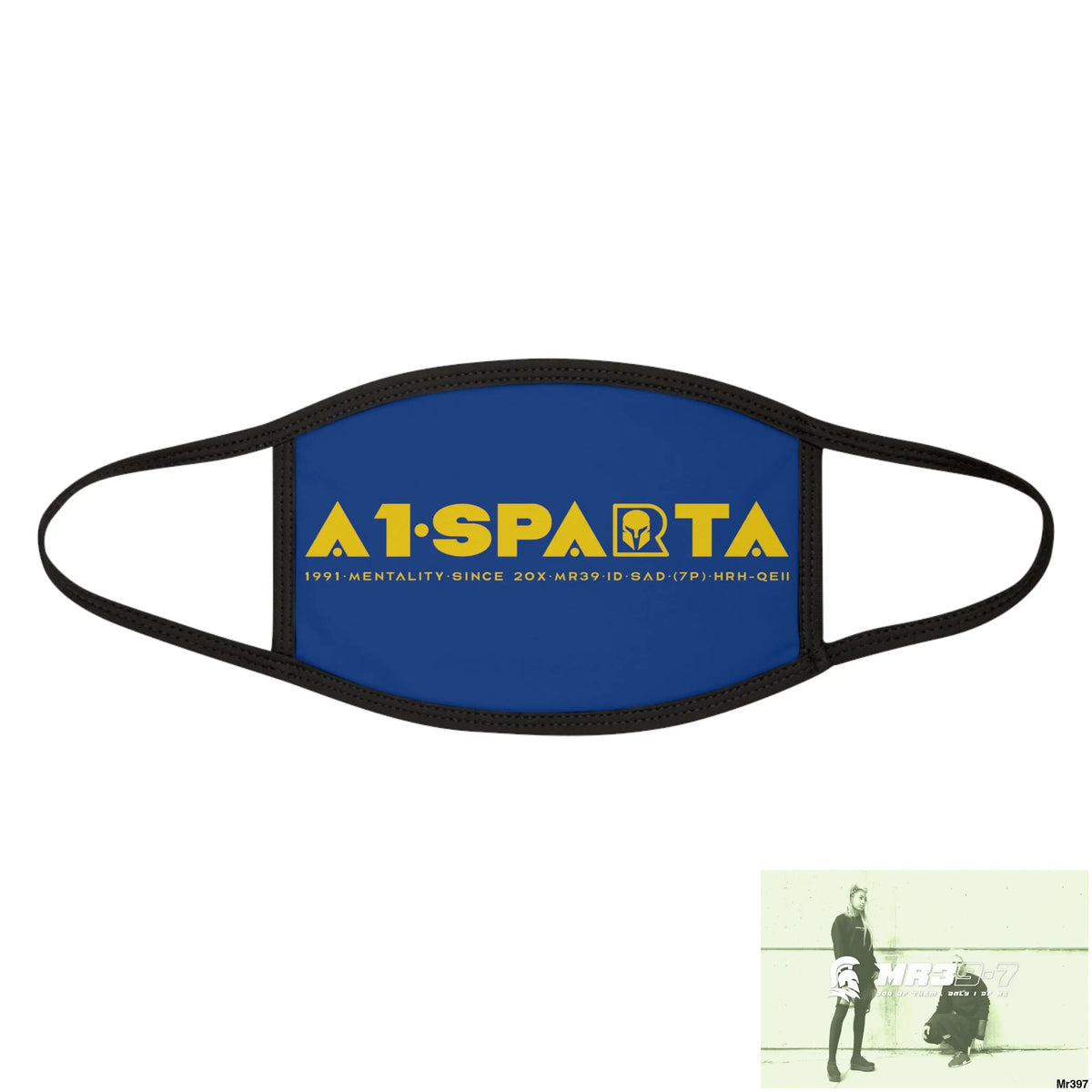 Yellow A1.SPARTA Mixed-Fabric Face Mask One size Accessories