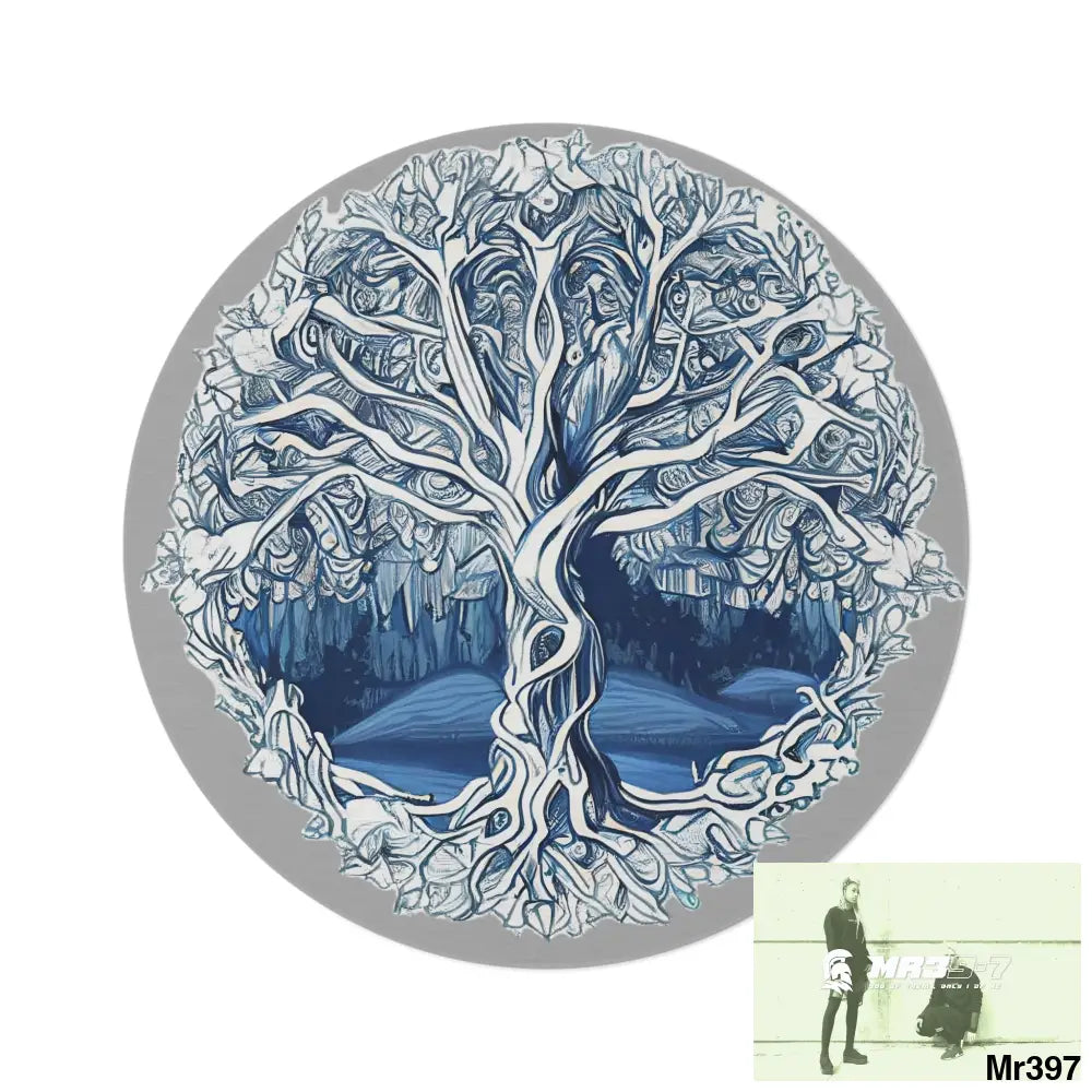 Yggdrasil Intricate Tree of life Round Rug 60’’ × 60’’ Home Decor