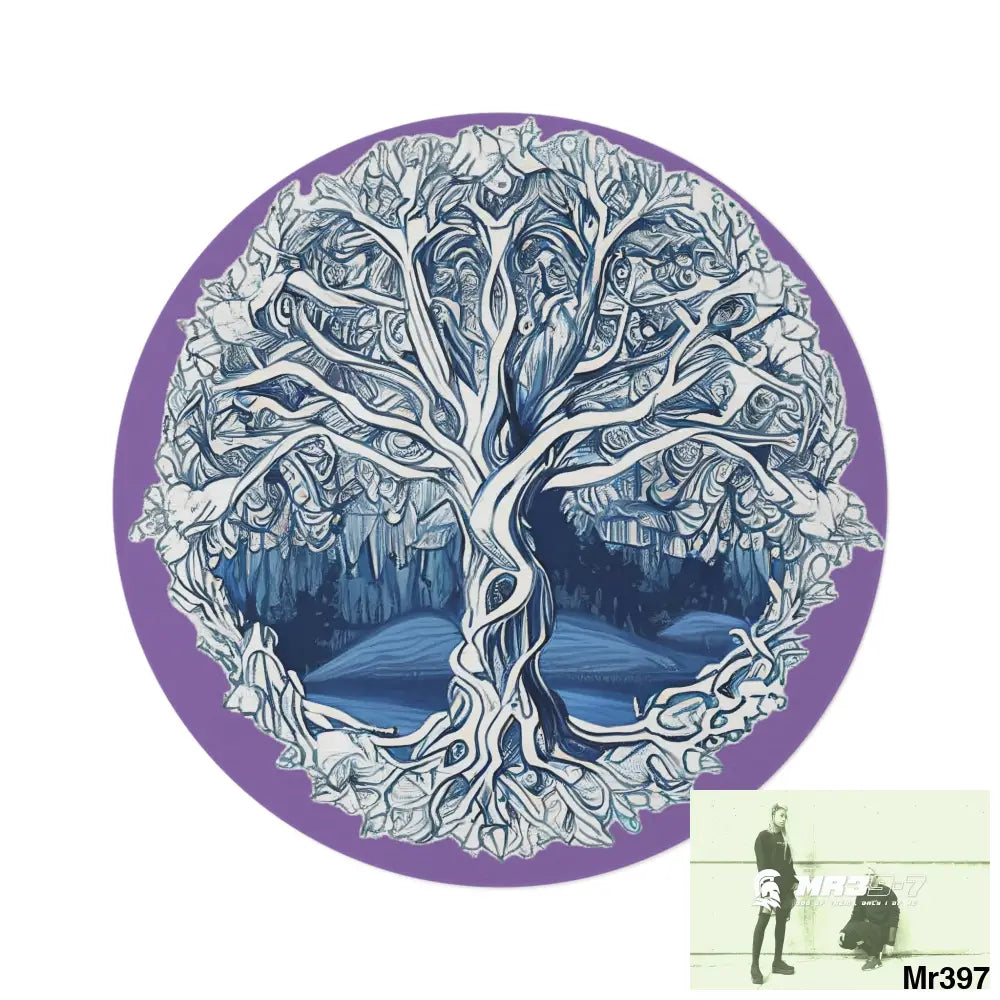 Yggdrasil Intricate Tree of life Round Rug 60’’ × 60’’ Home Decor