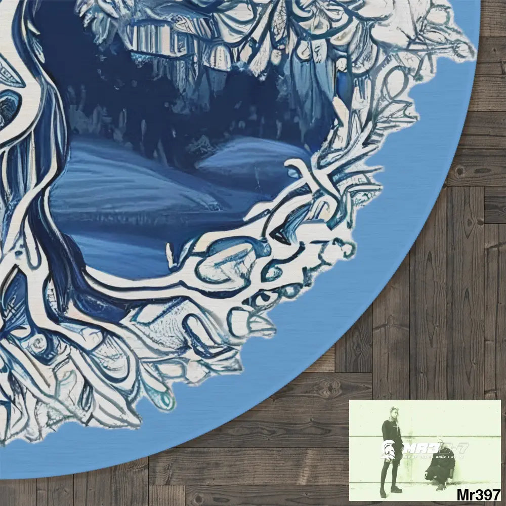 Yggdrasil Intricate Tree of life Round Rug 60’’ × 60’’ Home Decor