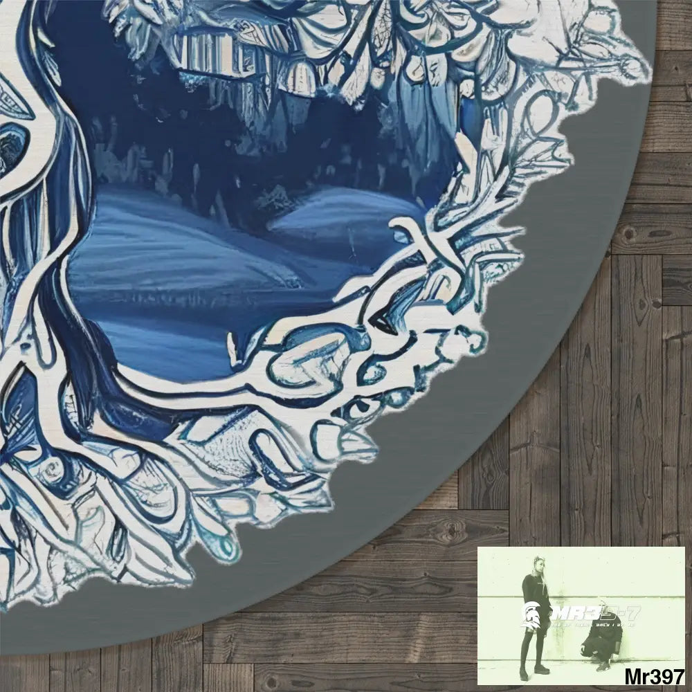 Yggdrasil Intricate Tree of life Round Rug 60’’ × 60’’ Home Decor